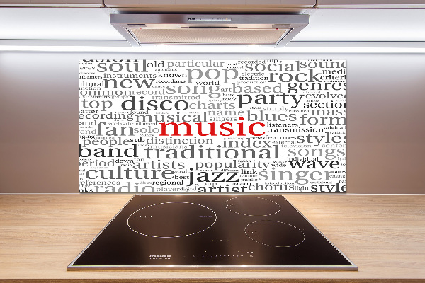 Cooker splashback Musical genres