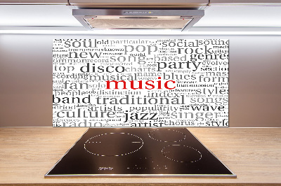 Cooker splashback Musical genres