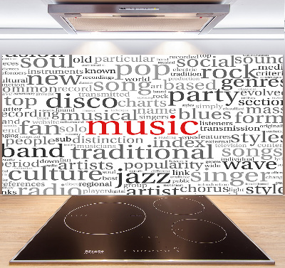 Cooker splashback Musical genres