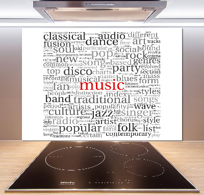 Cooker splashback Musical genres