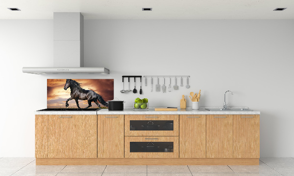 Cooker splashback Trotting horse