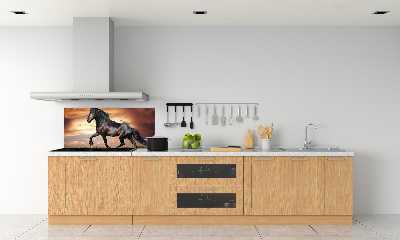 Cooker splashback Trotting horse