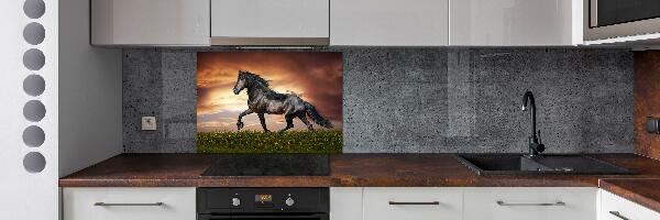 Cooker splashback Trotting horse