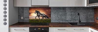 Cooker splashback Trotting horse