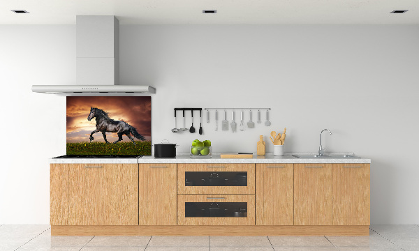 Cooker splashback Trotting horse