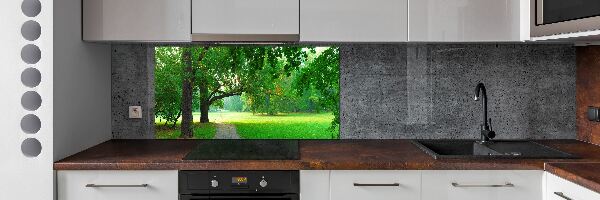 Kitchen wall panels Park in autumn