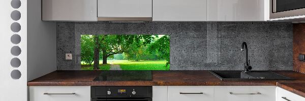 Kitchen wall panels Park in autumn