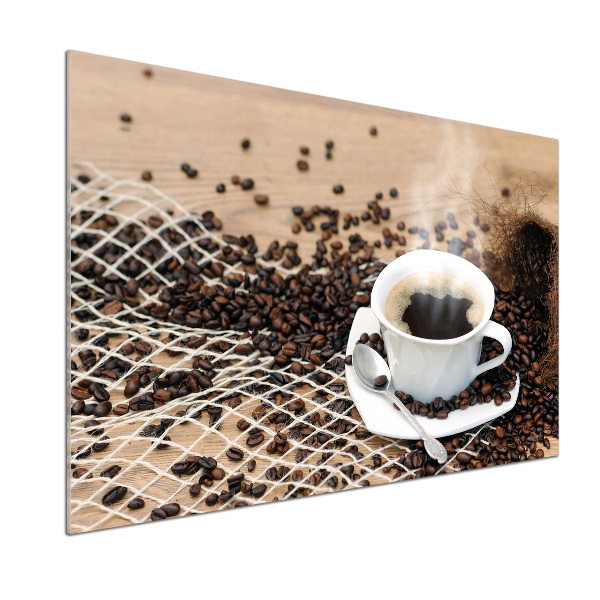 Cooker splashback Coffee and coffee beans