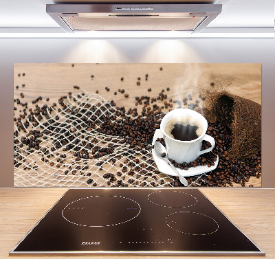 Cooker splashback Coffee and coffee beans