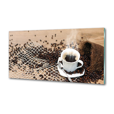 Cooker splashback Coffee and coffee beans