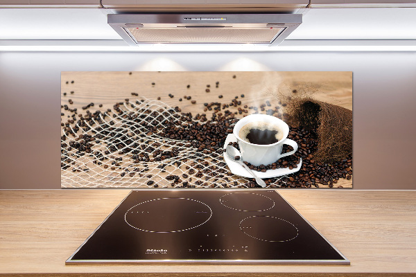 Cooker splashback Coffee and coffee beans