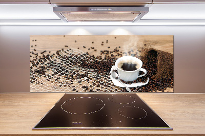 Cooker splashback Coffee and coffee beans