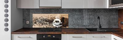 Cooker splashback Coffee and coffee beans