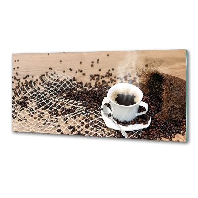 Cooker splashback Coffee and coffee beans