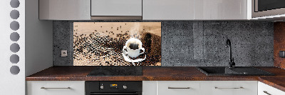 Cooker splashback Coffee and coffee beans