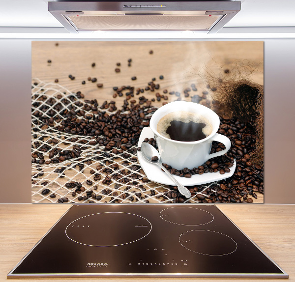 Cooker splashback Coffee and coffee beans