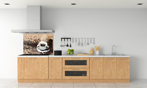 Cooker splashback Coffee and coffee beans