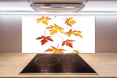 Kitchen wall panels Autumn leaves