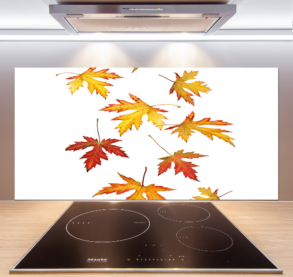 Kitchen wall panels Autumn leaves