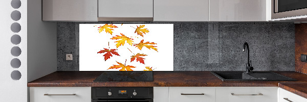 Kitchen wall panels Autumn leaves