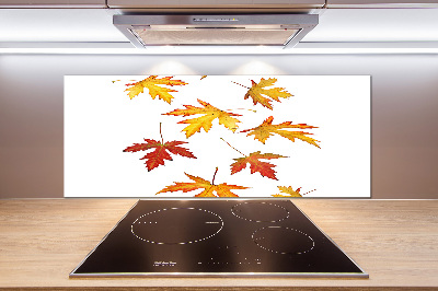 Kitchen wall panels Autumn leaves