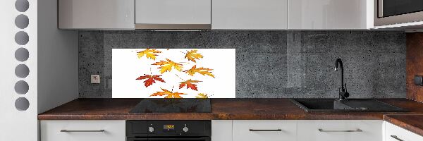 Kitchen wall panels Autumn leaves