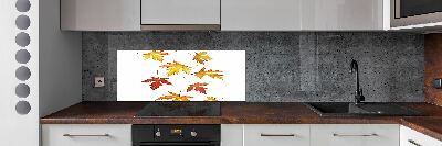 Kitchen wall panels Autumn leaves