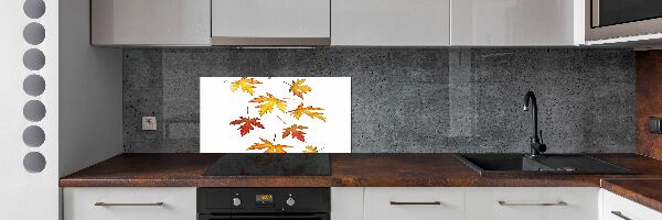 Kitchen wall panels Autumn leaves