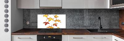 Kitchen wall panels Autumn leaves