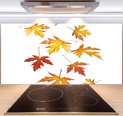 Kitchen wall panels Autumn leaves