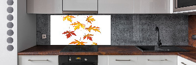 Kitchen wall panels Autumn leaves