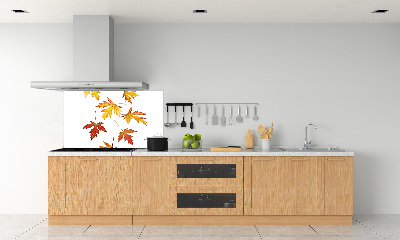 Kitchen wall panels Autumn leaves