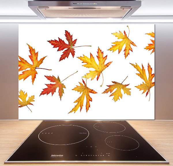 Kitchen wall panels Autumn leaves