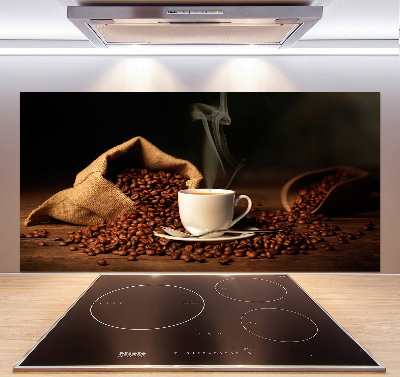 Cooker splashback Coffee in a cup