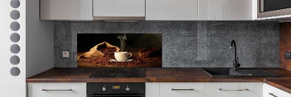 Cooker splashback Coffee in a cup