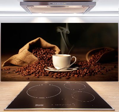 Cooker splashback Coffee in a cup