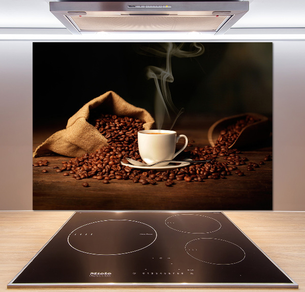 Cooker splashback Coffee in a cup