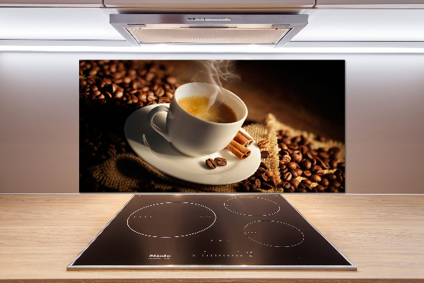 Cooker splashback Coffee in a cup