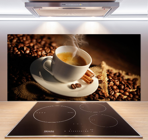 Cooker splashback Coffee in a cup