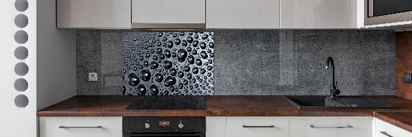 Cooker splashback Drops of water