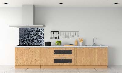 Cooker splashback Drops of water