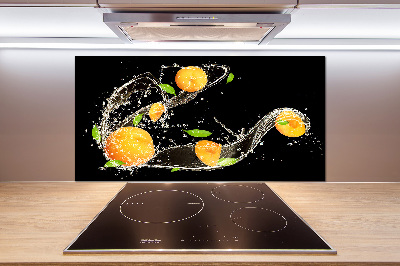 Cooker splashback Apricots and water