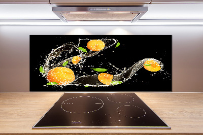 Cooker splashback Apricots and water