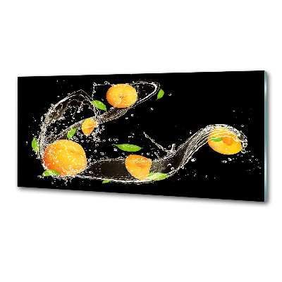 Cooker splashback Apricots and water