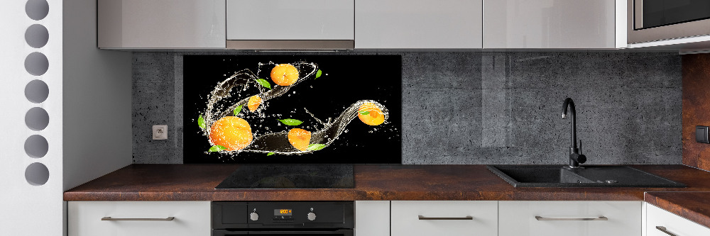 Cooker splashback Apricots and water