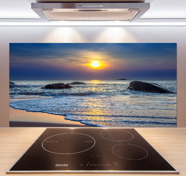 Cooker splashback Sunset sea