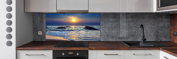 Cooker splashback Sunset sea