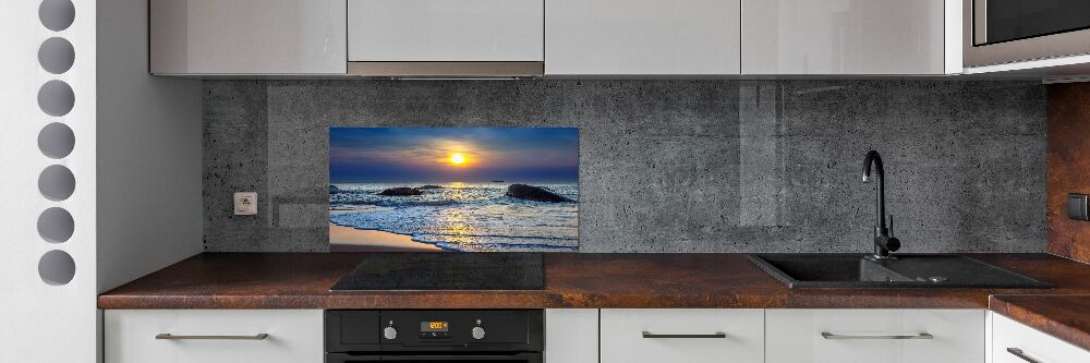 Cooker splashback Sunset sea