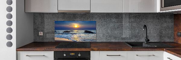 Cooker splashback Sunset sea