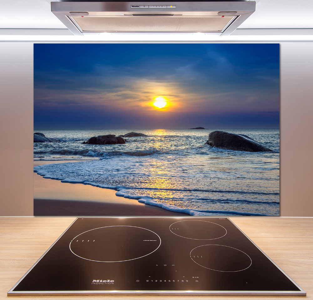 Cooker splashback Sunset sea